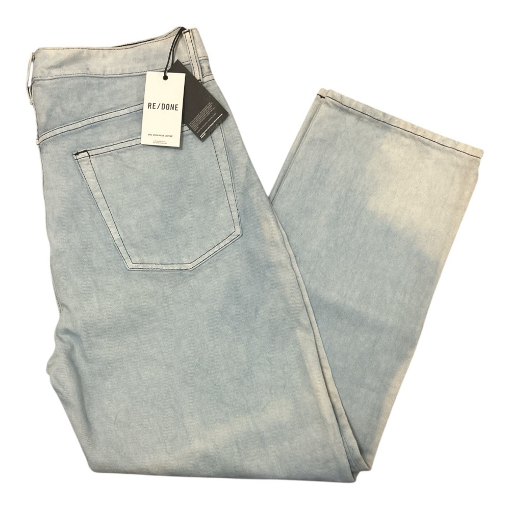 NWT Re/Done Blue Straight Jeans Classic Style, 32